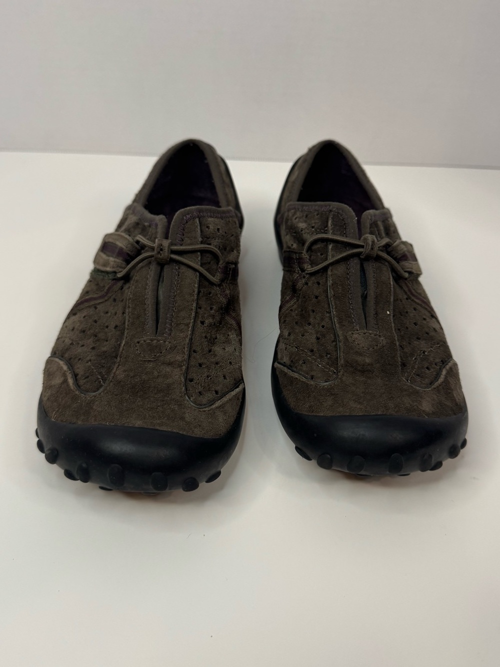 Women's Suede Slip-On Loafers - Taupe